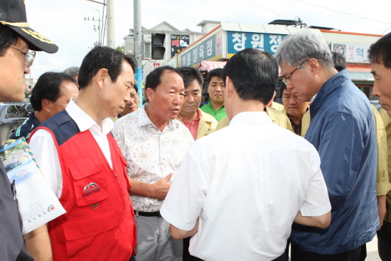 소방방재청장 수해현장 방문